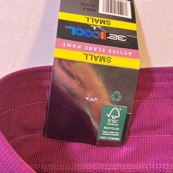 32 Degrees Womens Purple Flare Active Pants Sweatpants Size Small NWT - Picture 3 of 8